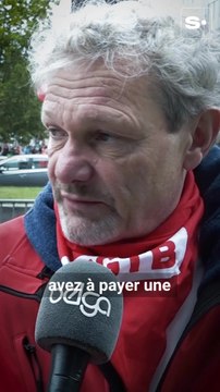 Manifestation nationale : Il y a une grande incertitude dans le monde du travail explique Thierry Bodson (FGTB)
