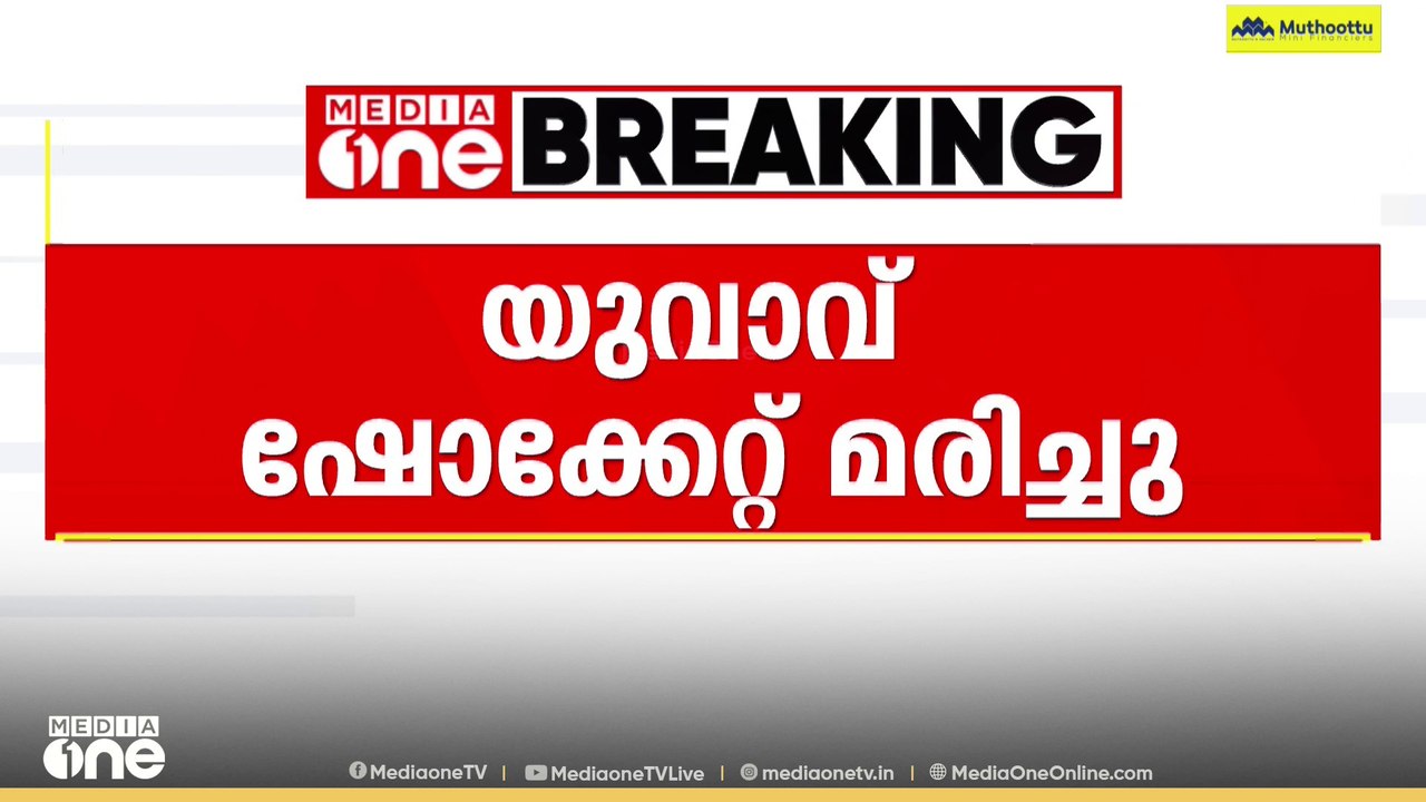 കൊല്ലം പുനലൂരിൽ യുവാവ് ഷോക്കേറ്റ് മരിച്ചു