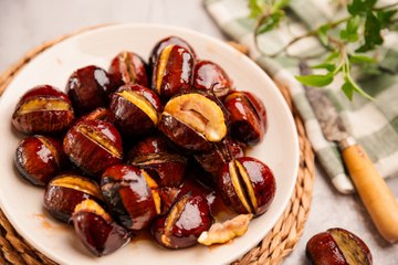 Castañas glaseadas