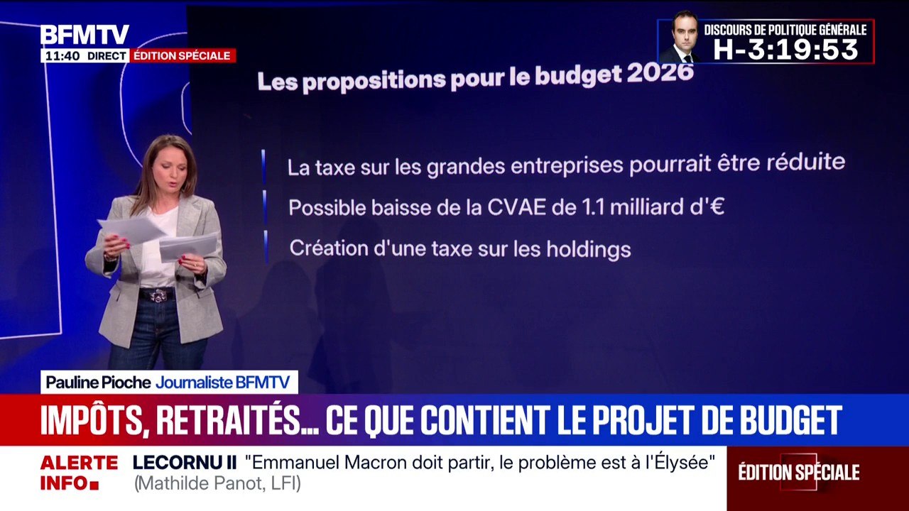 LES ÉCLAIREURS - Ce que contient le budget Lecornu qui prévoit 30 milliards d'économies