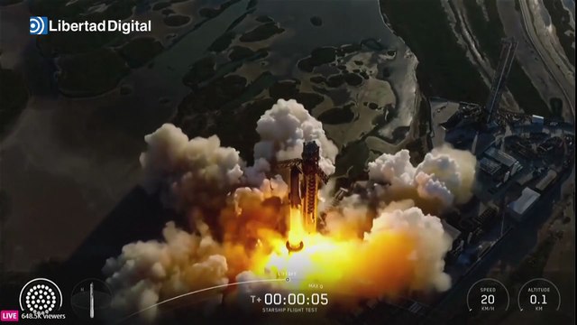 Impresionantes imágenes del lanzamiento de la Starship