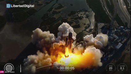 Impresionantes imágenes del lanzamiento de la Starship