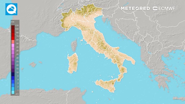 Accumuli piogge fra mercoledì 15 e venerdì 17 ottobre
