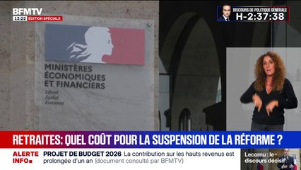 Budget 2026: combien coûterait une suspension de la réforme des retraites?