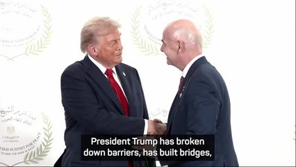 Without Trump there would be no peace - Infantino