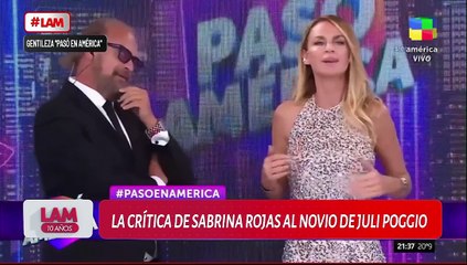 La filosa crítica de Sabrina Rojas a Julieta Poggio y su novio