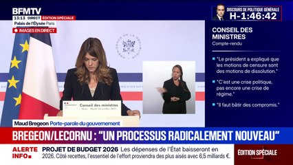 Lecornu II: "L'objectif est de passer sous la barre des 5%" de déficit en 2026, affirme Maud Bregeon, porte-parole du gouvernement