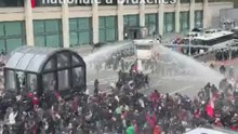 La tension monte au boulevard Pachéco lors de la manifestation nationale à Bruxelles