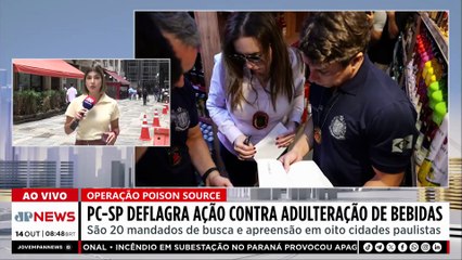 Polícia Civil realiza ação contra bebidas adulteradas por metanol em SP
