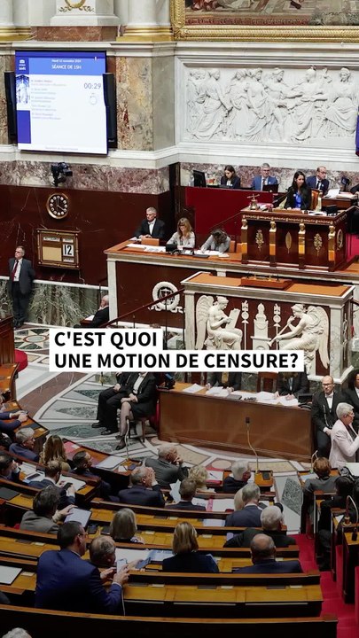 Crise politique en France : c'est quoi la "motion de censure" ?