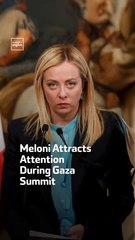 Meloni Attracts Attention  During Gaza Summit