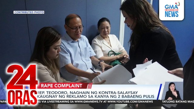 Rep. Teodoro, naghain ng kontra-salaysay kaugnay ng reklamo sa kanya ng 2 babaeng pulis | 24 Oras