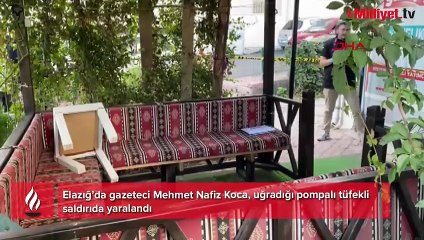 Elazığ’da gazeteciye saldırı! Pompalı tüfekle yaralandı
