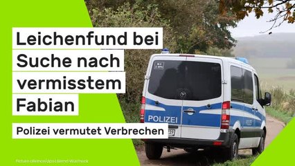 Vermisstenfall in Güstrow (Mecklenburg-Vorpommern): Leichenfund bei Suche nach vermisstem Fabian (8) - Polizei vermutet Verbrechen