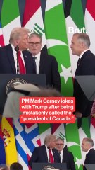 Trump calls Prime Minister Mark Carney "President of Canada."