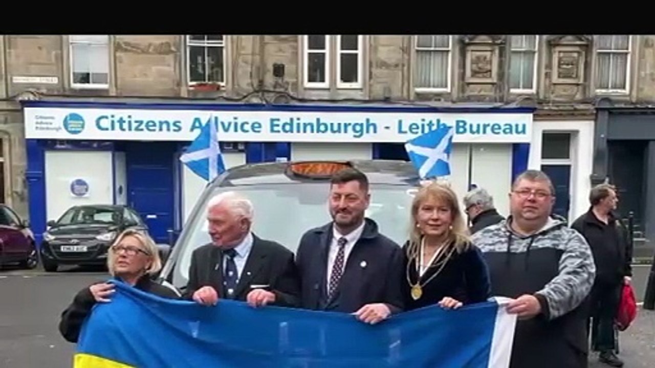 Edinburgh black cab driver's old taxi's new life in Ukraine
