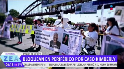 Realizan bloqueo en Periférico Norte para exigir la localización de Kimberly