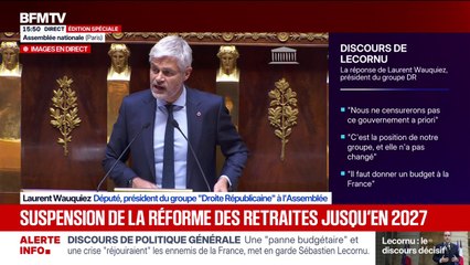 Laurent Wauquiez appelle à "rétablir l'autorité de la loi et de la frontière"