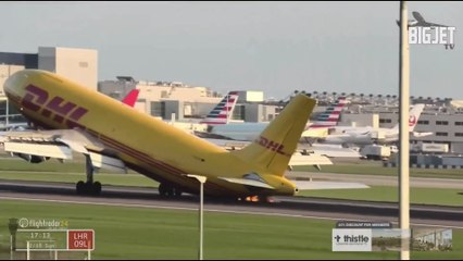 Shocking 170mph Heathrow Tailstrike Caught on Camera ✈️