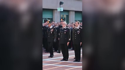 Il minuto di silenzio in ricordo dei tre carabinieri rimasti uccisi nell'esplosione a Castel D'Azzano