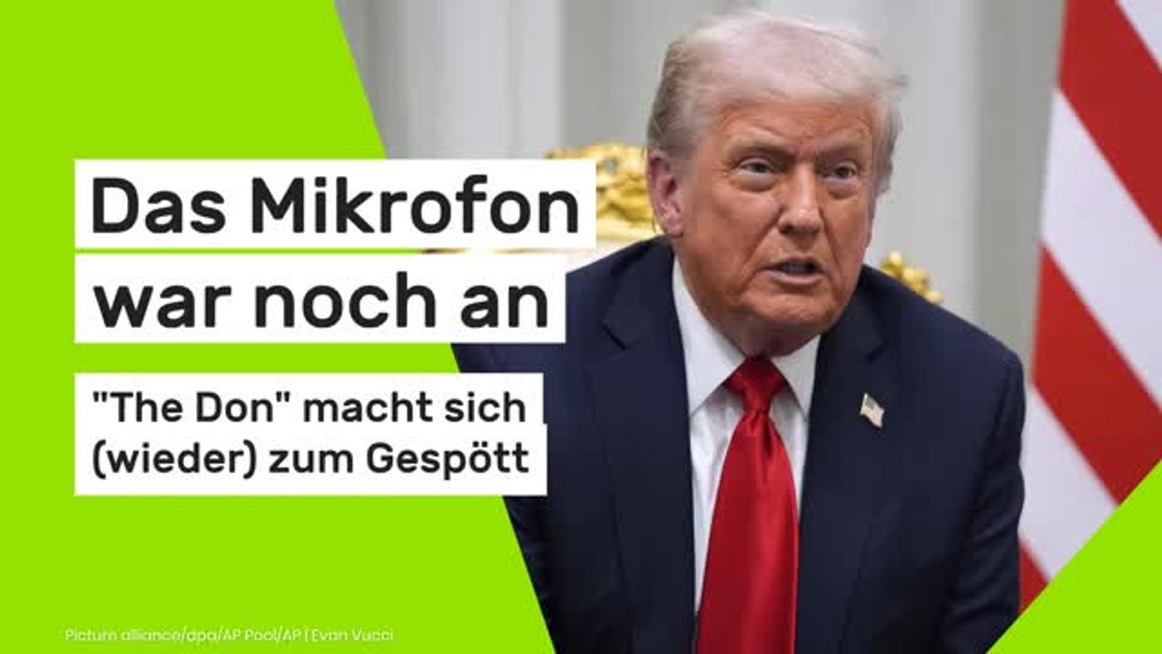 Donald Trump bloßgestellt: Das Mikrofon war noch an - 'The Don' macht sich (wieder) zum Gespött