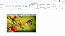 Change PowerPoint Measurement Units from CM to Inches