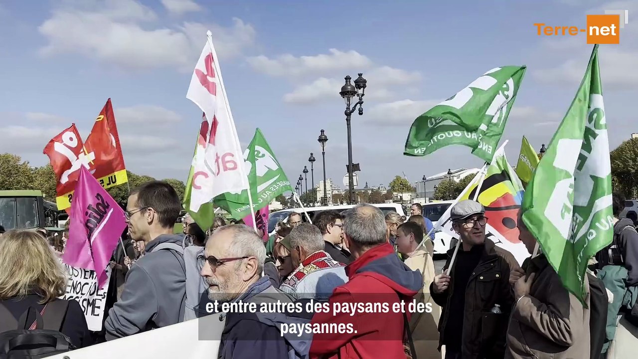 La confédération paysanne manifeste contre l'accord UE-Mercosur