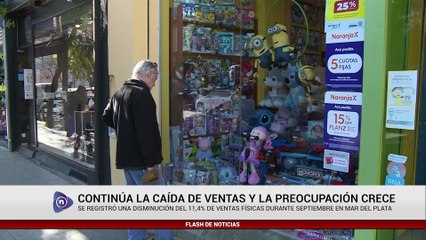 CONTINÚA LA CAÍDA DE VENTAS Y LA PREOCUPACIÓN CRECE