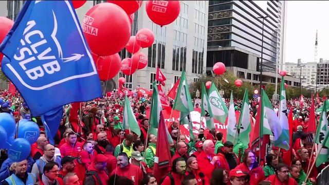 Protestas en Bélgica: una huelga general causa cancelaciones masivas y disturbios en Bruselas