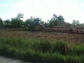 labours avec un john deere