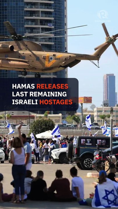 Hamas hands over all living hostages to Israel, Trump says Gaza war over