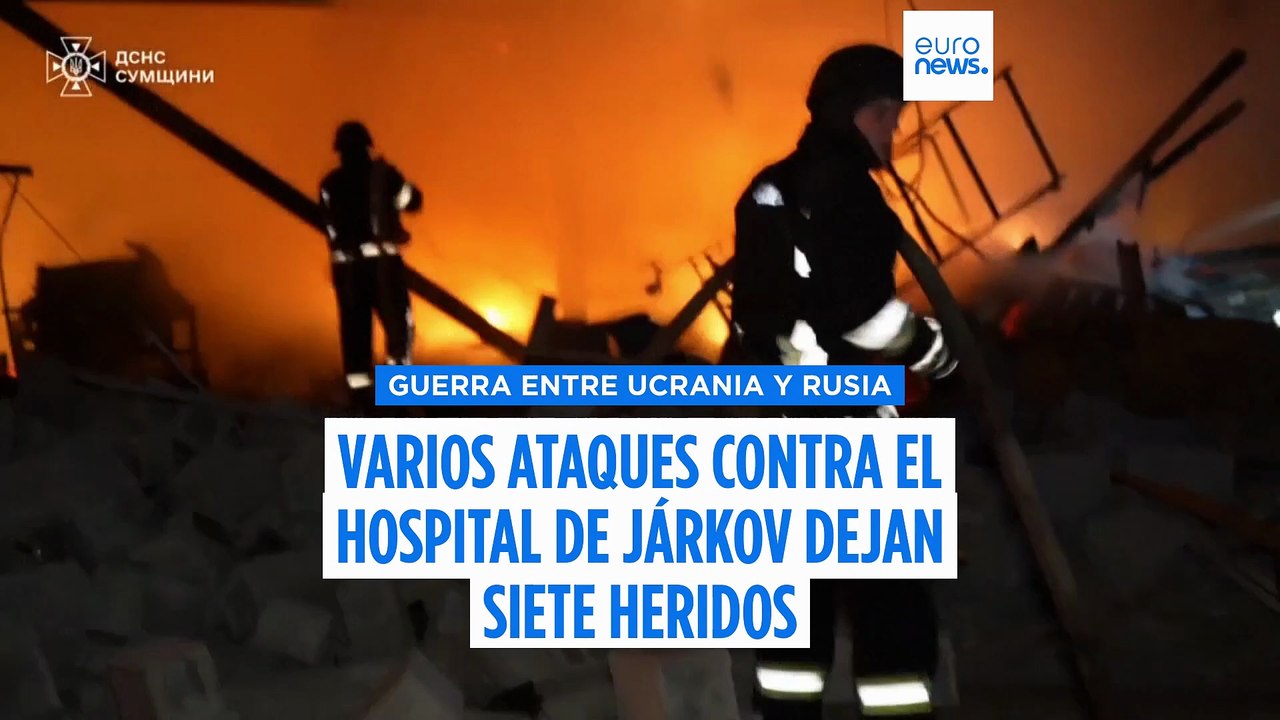 Varios ataques rusos dañan un hospital de Járkov mientras Trump no confirma el envío de Tomahawks