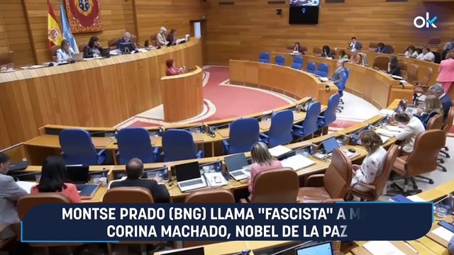 Montse Prado (BNG) llama fascista a María Corina Machado, Nobel de la Paz