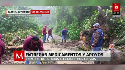 Inicia entrega de suministros en Hidalgo tras intensas lluvias e inundaciones