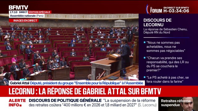Gabriel Attal, président du groupe (Ensemble pour la République) à l'Assemblée nationale: Nous sommes prêts à faire des compromis
