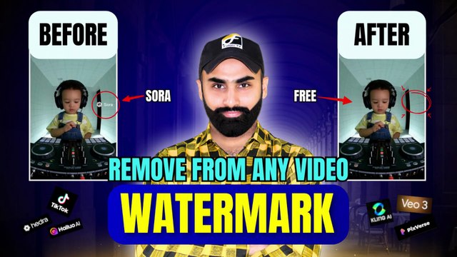 Remove Watermark from Any Video | Sora Watermark Remover 100% FREE