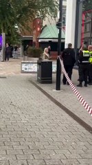 Burst water main closes Cumberland Street in Sheffield city centre