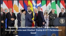 Momen Prabowo Disambut Tepuk Tangan Meriah Pemimpin Dunia saat Disebut Trump di KTT Perdamaian Gaza