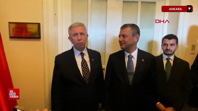 Özgür Özel, Mansur Yavaş ile bir araya geldi