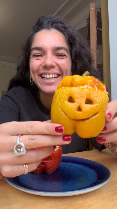Poivrons farcis pour Halloween 🎃