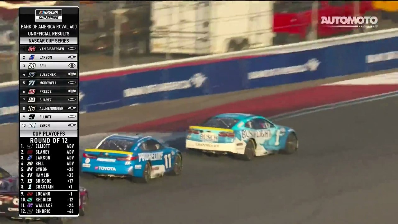 Chastain vs Hamlin Roval 2025 NASCAR Cup Series