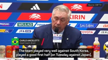 Brazil need to learn from mistakes in Japan loss - Ancelotti