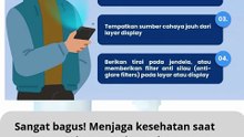 Apa saja tips sehat saat menggunakan gawai atau komputer