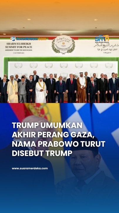 Trump Umumkan Akhiri Perang Gaza, Nama Prabowo Turut Disebut