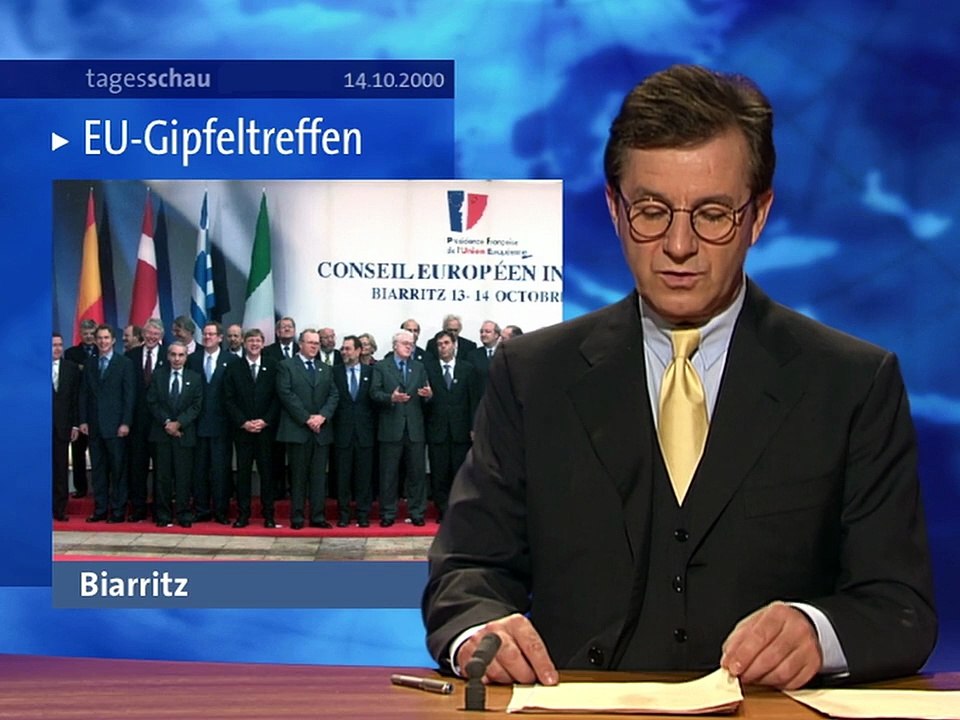 Tagesschau vor 25 Jahren (14. Oktober 2000)