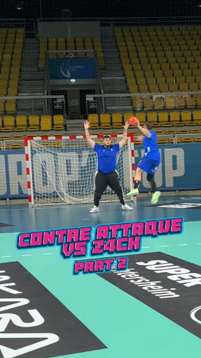 Contre attaque Challenge Vs @zach_mp4 partie 2 ! #Handball #Challenge #hand