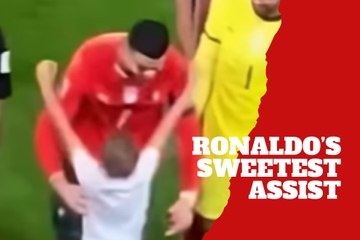 Cristiano Ronaldo’s heartwarming pregame moment