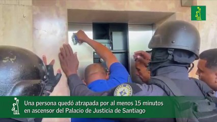 Una persona quedó atrapada por al menos 15 minutos en ascensor del Palacio de Justicia de Santiago