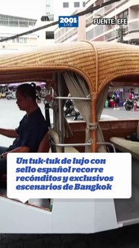 Un tuk-tuk de lujo con sello español recorre recónditos y exclusivos escenarios de Bangkok