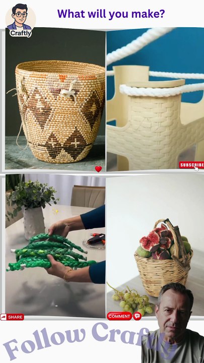From simple shapes to elegant storage art — these basket DIYs redefine creativity 🧵✨ Each design blends function with beauty, crafted to inspire calm living and sustainable style. Handmade charm for every UK home 🏡 🎥 Multi Reacts | DIY videos | crafts